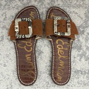 Sam Edelman size 6 flat sandals slides